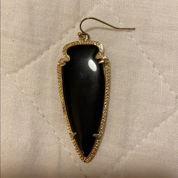 Kendra Scott Black Pointed Earrings - Picture 5 of 6